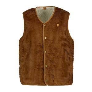f25ja0101-bro08-sleeveless-jacket-faguo-esterel-brown