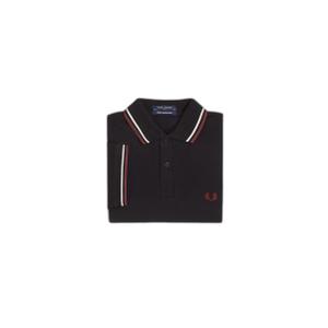 fpm12-t29-polo-with-double-piping-fred-perry-noir-ecru-rouge-fonce