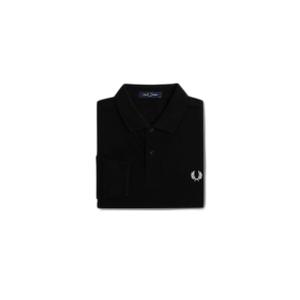 fpm6006-350-long-sleeve-polo-shirt-fred-perry-plain-black-white