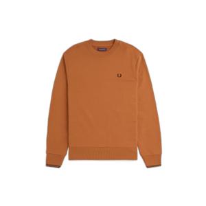 fpm7535-w94-round-neck-sweatshirt-fred-perry-marmalade-black