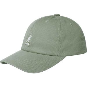 k5165ht-og349-cap-kangol-washed-baseball-oil-green-one-size