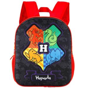 8445118034134-children-s-backpack-karactermania-harry-potter-hogwarts-3d-black-red-multicolor-31x26x11-cm