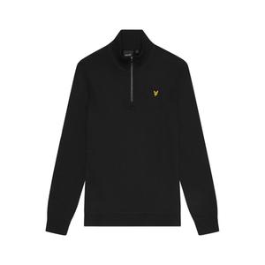 ml2022v-z865-1-4-zip-sweater-lyle-scott-loopback-jet-black