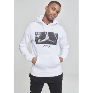 mt275-00220-u-hooded-sweatshirt-mister-tee-pray-gt-white