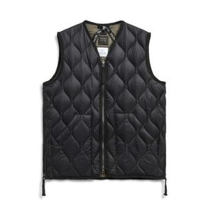 taion-001alszml-1-black-military-jacket-with-v-neck-and-w-zipper-taion-coquille-souple-black