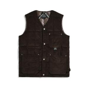 taion-001bwk-ct-d-brown-sleeveless-puffer-vest-with-v-neck-taion-corduroy-d-brown