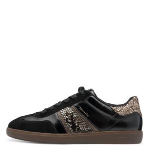 1-23624-43-081-women-s-sneaker-tamaris-cuir-moderne-a-lacets-black-snake
