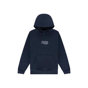 300jaclfw25-631-hooded-sweatshirt-with-print-on-the-back-the-new-originals-navy-blue