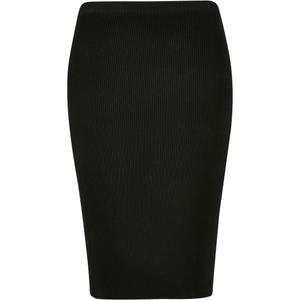 tb5058-00007-u-mid-length-skirt-in-ribbed-knit-for-women-urban-classics-gt-black